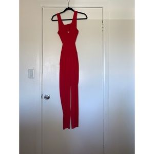 Fraiche by J Red Jumpsuit